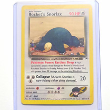 Rocket's Snorlax Gym Heroes Rare Regular 90 HP 033/132 Unlimited English picture