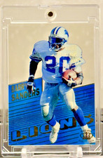 BARRY SANDERS 1995 Pacific Triple Folders CRYSTALLINE #CR-15 HOF 🐐 RARE picture