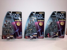 VINTAGE 1997 Ferrngi Borg Starfleet Star Trek Strike Force Team Mini Figures NEW picture