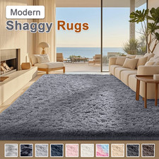 Fluffy Rugs Large Shaggy Rug Bedroom Living Room Anti Slip Soft Carpet Floor Mat picture