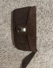 authentic **Salvatore Ferragamo vintage suede Gancini handbag** picture