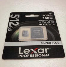 Lexar Professional 512gb V30 microSDXC Card BRAND NEW SEALED 4K Canon Sony Nikon picture