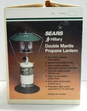 SEARS Hillary Camping Dual Mantel LANTERN Hunting Fishing Glamping Vintage picture