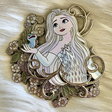 Disney Frozen Elsa 4”x4” JUMBO Fantasy Pin ‘Royal Garden Ice’ by LC Pins LE40 picture