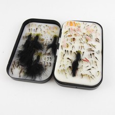 Richard Wheatley Fly Box. Black. Foam Swing Leaf. See Description.  picture