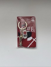 Authentic Coca Cola FIFA World Cup 2026 Trophy Keychain Coke Collectible USA picture