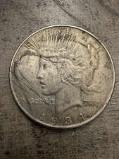 1934 P Peace Silver Dollar $1 US Coin - Circulated Raw - See Photos picture