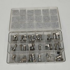 Lot Bernina Old Style Presser Feet Set Vintage Sewing Machine 28 Pieces W/ Case picture