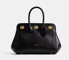 COACH Turnlock Tote Bag 22 Black (NWT), Runway Limited Release picture
