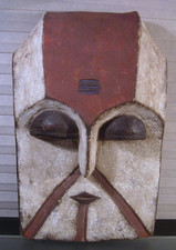 Vintage African Gabon Tribal Hand Carved Mask picture