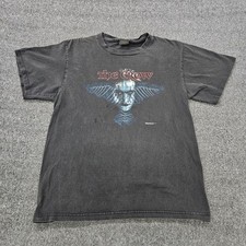 Vintage The Crow Shirt Mens Large Black Movie Horror Graphic Tee T-Shirt 1998 picture