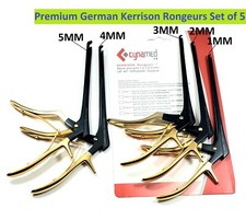 German Kerrison Rongeurs Black &Gold (1,2,3,4,5mm) Cervical Orthopedic Surgical picture