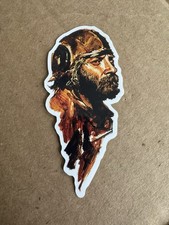 Oddball Donald Sutherland Kelly’s Heroes Sticker, Negative Waves Beatnik WWII picture