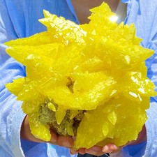 5.68LB  Beautiful Minerals LARGE NATIVE SULPHUR OnMATRIX Sicily picture