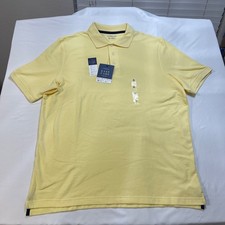 Croft & Barrow Easy Care Polo Shirt Mens XL Yellow Short Sleeve NWT Cotton Blend picture