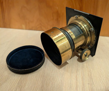 Antique J.H. Dallmeyer Brass Portrait Camera Lens No. 2734 c.1862 Petzval picture
