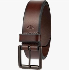 Dockers Men’s Belt Brown 100% Leather Casual Classic Buckle 1.5 Wide Size 36 NEW picture