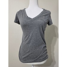 Mossimo Supply Co Womens Heather Gray V-Neck Pocket T-Shirt Size M picture