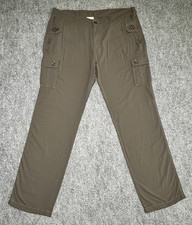Clothing Arts Pants P Cubed Cargo Brown Pick Pocket Proof Men 38x34 Travel Nylon picture