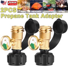 2X Brass Propane Tank Gauge Gas Level Pressure Indicator for RV Camper BBQ Grill picture
