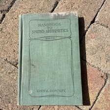 Handbook To Smith's Arithmetics By David Eugene Smith 1905 Antique Hardcover  picture
