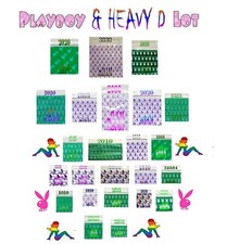 100 BUNNY & HEAVY D LOT APPLE MINI ZIP BAGGIES GREEN PURPLE MIX 2.5 MIL picture