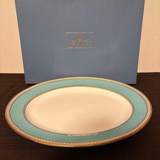 Wedgwood Ulander Powder Turquoise Oval Plate 45cm picture