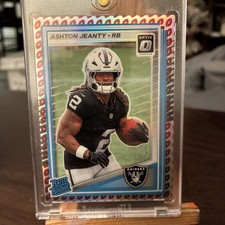 2025 Panini Donruss Optic Ashton Jeanty Raiders Rated Rookie Prizm #202 /16 picture