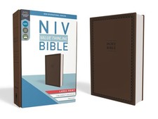 Large Print NIV Value Thinline Bible Imitation Leather Easy to Carry 11pt picture