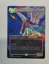 MTG FRA R Lyra, Archangel of Dawn (Borderless) #294 NM FOIL SHIPS NOW picture