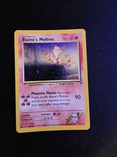 Blaine's Moltres 2000 Pokemon Gym Challenge 1/132 MP condition WOTC Vintage picture