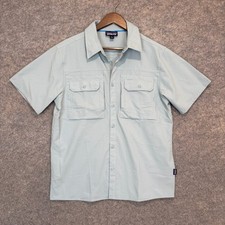 Patagonia Self Guided Sun Shirt Mens Small Lightweight UPF Vented Pockets Light picture