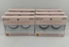 (6) Kiss Uncovered Collection Eye Lashes UNC02 Clean Girl 6 pack picture