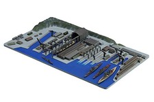 Fujimi model 1/3000 collect naval port series No.3 Wu naval port Plastic naval p picture