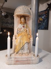  Beautiful Alter of Jesus Our Lord Vint Chalkware 17 1/2