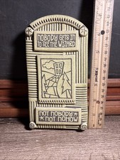 Vintage Potter's Shed Art Wall Plaque Michael Macone 2003 Wizard Oz Pottery B4 picture