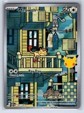 Meowth 144/128 ME: 30th Celebration Holo Pokemon Near Mint picture