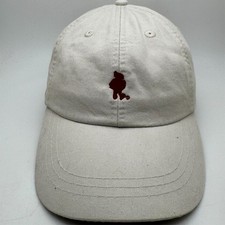 Iowa State Cyclones Hat Cap Adams Khaki Leather Strapback NCAA College Vintage picture
