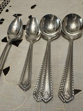 Vintage Wm A Rogers Oneida Spoons Lady Drake Set of 12 picture