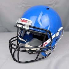 Riddell Victor Youth Football Helmet Blue Medium R41188 Black Face Mask 2022 picture
