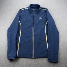 Lacoste Sport Novak Djokovic Blue Track Jacket Full-Zip Zipped Pockets S Tennis picture