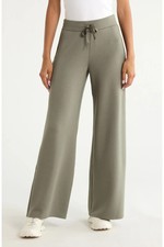 NEW SPANX AirEssentials Wide Leg Pants Frosted Moss SIZE L /100% AUTHENTIC picture