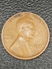 1924 P Lincoln Wheat Cent  Good / VG picture