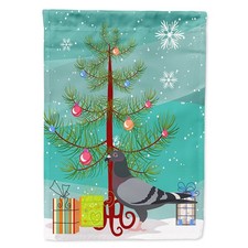 Caroline's Treasures BB9318CHF Racing Pigeon Christmas House Flag, Teal Large picture