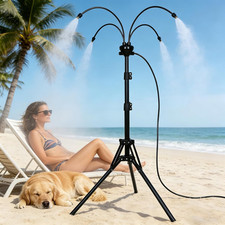 Standing Misters for Outside Patio Cooling, 5.3 FT Adjustable Stand Misting picture
