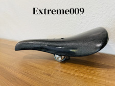 Lightning Bolt Vintage Old School Bmx HardShell Seat BLACK saddle Kashimax Style picture
