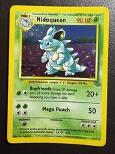 1999 Vintage Pokemon TCG Nidoqueen 7/64 Jungle Holo Rare picture