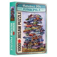 TDC Games Fabulous 50s Junkpile Classic Car Jigsaw Puzzle, 1000 pieces picture
