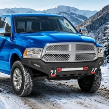 For 2013-2023 Dodge Ram 1500 Classic Front Bumper W/ LED Lights D-rings Offroad picture