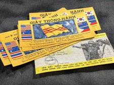 1 each, Original Viet Nam war Chiêu Hồi SAFE CONDUCT PASS vietnam leaflet picture